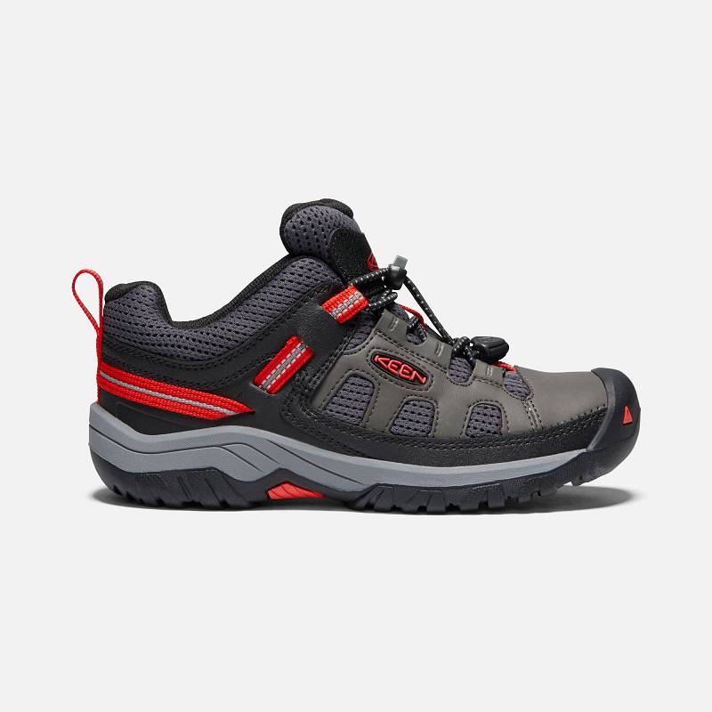 Keen Targhee Wanderschuhe Kinder DE-49325 Magnet/Firey Red - Keen Kinderschuhe Olivgrün